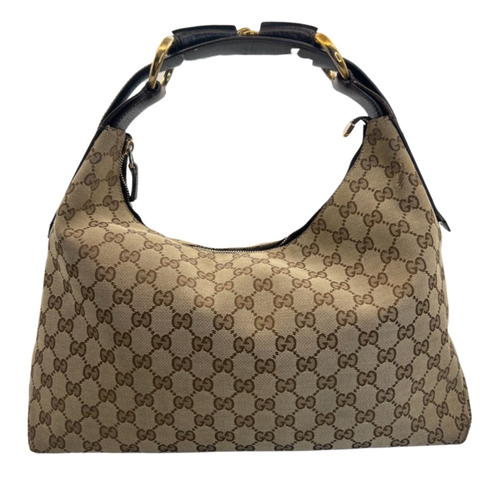 Gucci Monogram Medium Horsebit Hobo